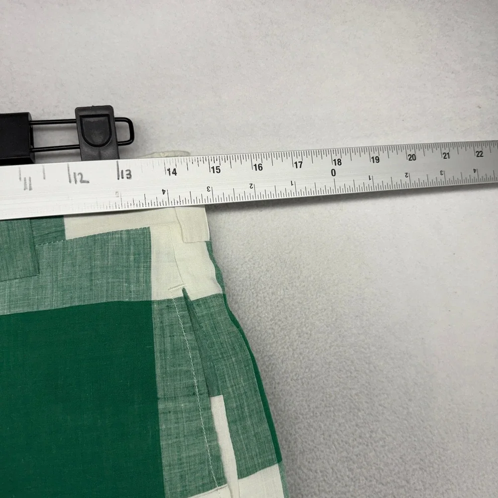 Vintage Trousers Men's 29x30 Green Plaid Wide Leg Talon 70s Connell Lucas Chelf